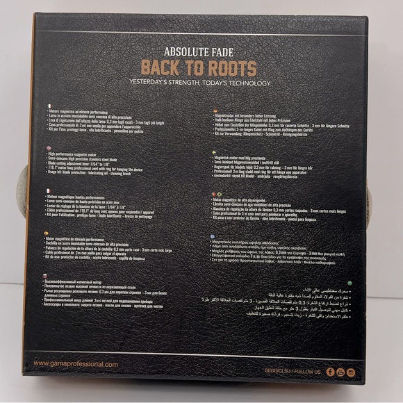 GA. MA BARBER SERIES, ABSOLUTE FADE 9 ATTACHMENTS 3 MM BUZZ CUT,3MM LONGER CUTS - Picture 9 of 10